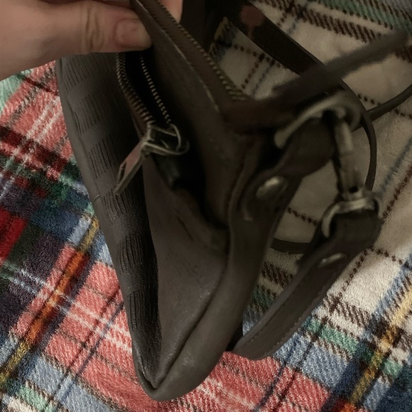 NWOT Rehard Italy 100% Italian Pebbled Leather Brown Crossbody Bag - Picture 4 of 6